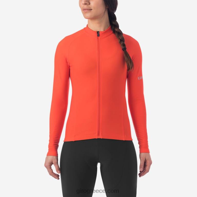 Giro κατακόκκινος γυναίκες chrono thermal ls jersey P42N81249
